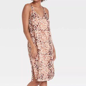 Women's Animal Print Satin Chemise